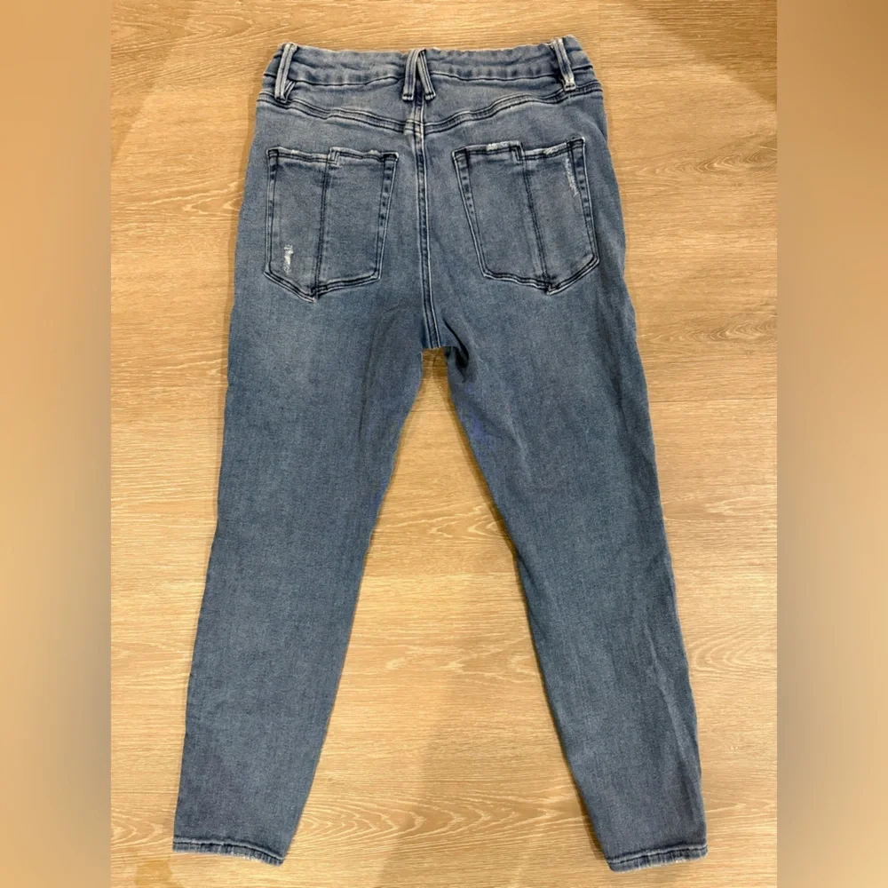 Good American Good Legs High Rise Skinny Jeans 10/30 Raw Hem - Picture 2 of 11